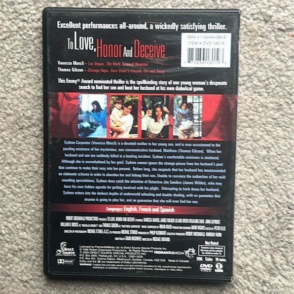 To Love, Honor and Deceive DVD - Picture 3 of 6